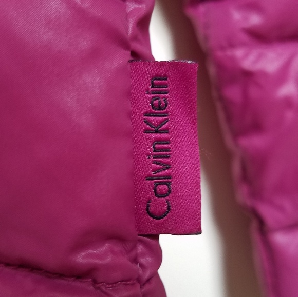 CALVIN KLEIN Pink/Purple Puffer Coat - Picture 6 of 7